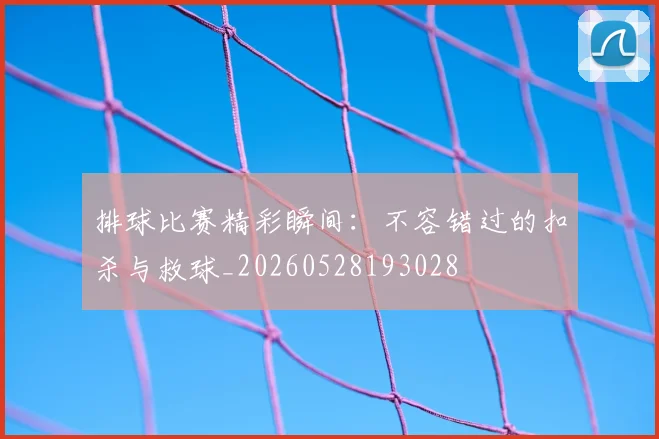 排球比赛精彩瞬间：不容错过的扣杀与救球_20260528193028