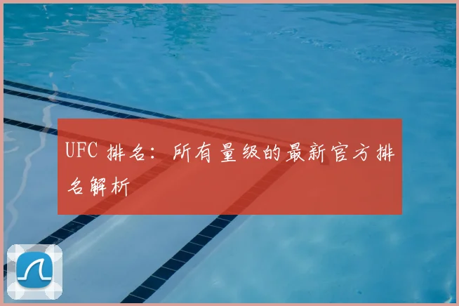 UFC 排名：所有量级的最新官方排名解析